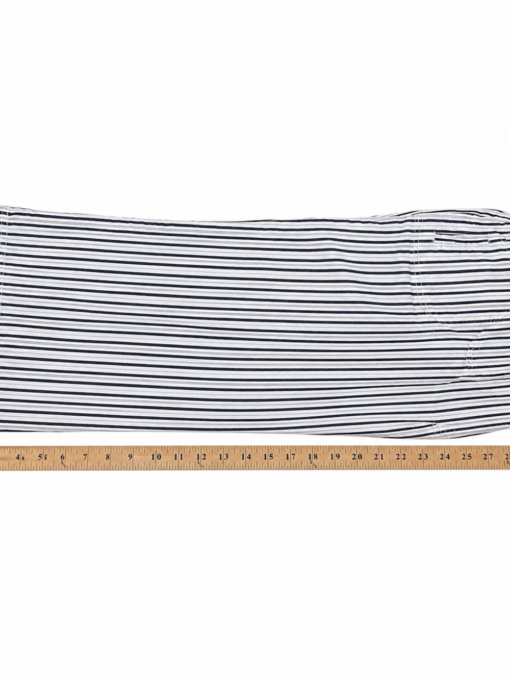 LOFT Black and White Vertical Stripe Chinos - Picture 2 of 5